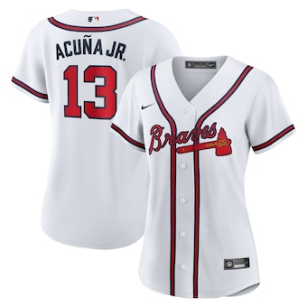 womens nike ronald acuna jr white atlanta braves home replic